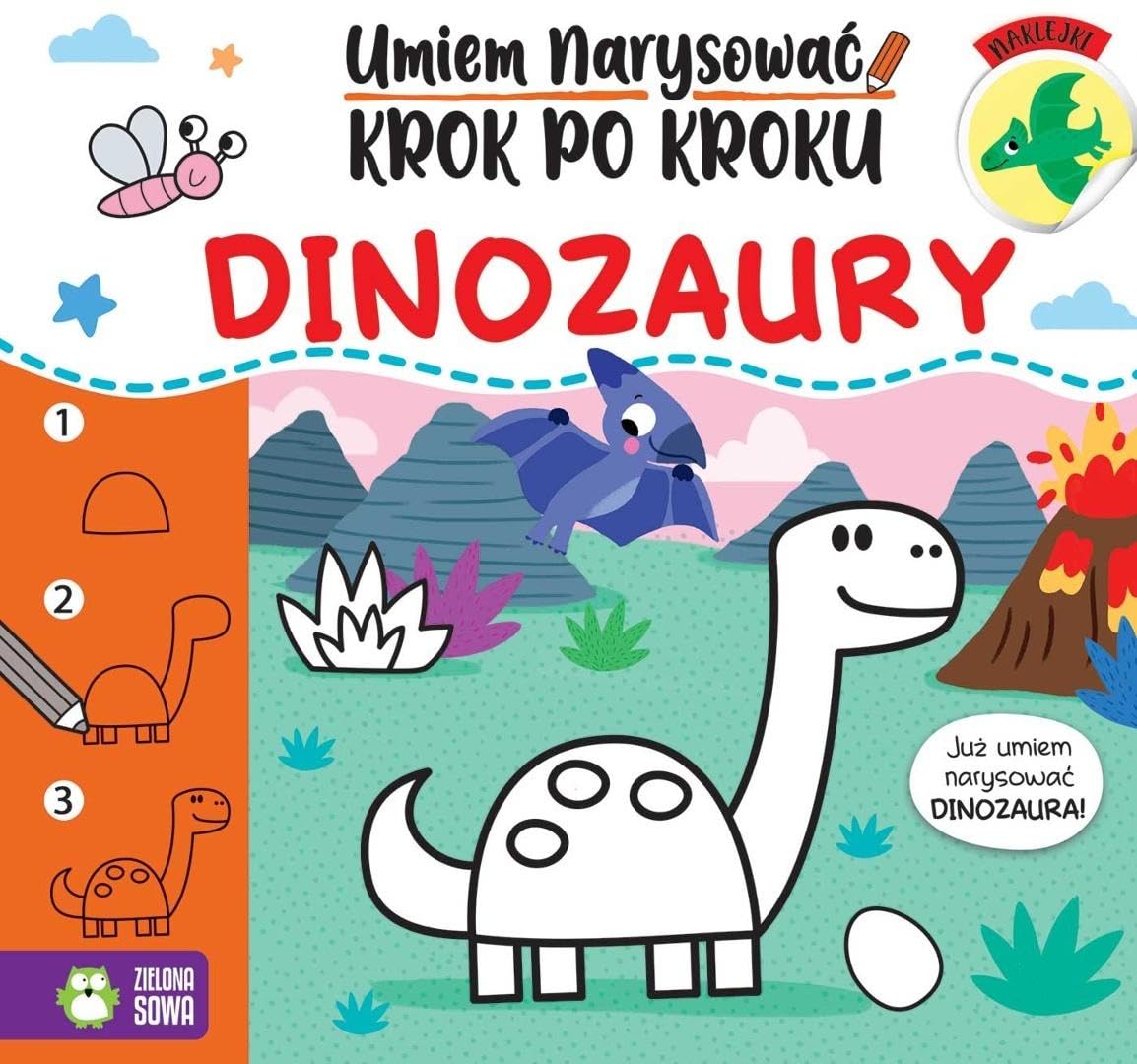 Umiem narysować krok po kroku. Dinozaury
