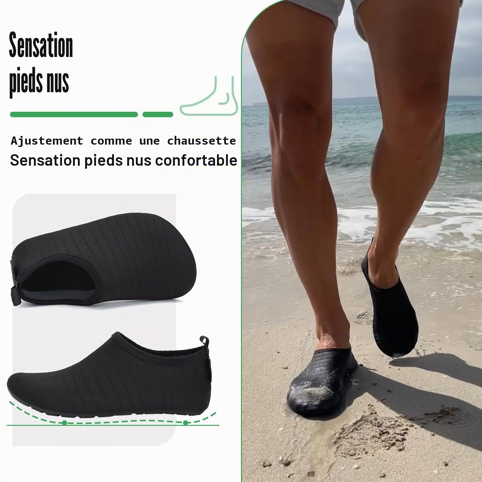 SAGUARO Chaussures Sport Aquatique Mixte Adulte
