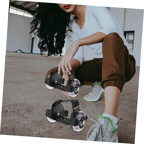 Miniatura 4 de BESPORTBLE 1 par de rodillos luminosos patines para niños patinaje para niños, ruedas de patinaje luminoso, talón, patinaje, patinaje, patinaje,