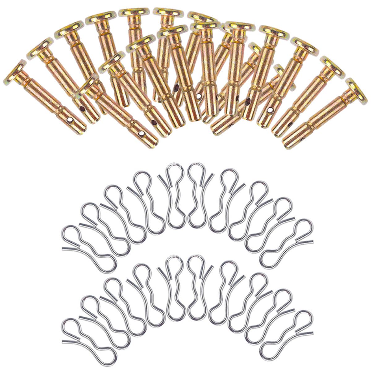 Goupilles de cisaillement pour souffleuse à neige Toyvian en acier inoxydable (20 pièces)
