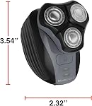 Remington Balder Head Shaver 3 Dual-Track Cutting Heads Multi-Directional Pivot 45 Minute Run Time 100 Percent Waterproof Complete Grooming Kit with Beard Trimmer Nose and Ear Trimmer