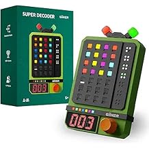 GiiKER Super Decoder - Code Cracking Game 600 Levels 4 Digit Colour Code Puzzles Solo & Duo Mode Portable Thinking Game/Travel Game/Brain Training for Children & Adults Mastermind Wordle