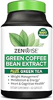 Vista 1 de Zenwise Health EGCG - Cápsulas de extracto de té verde con extracto de grano de café – 50% EGCG + 98% suplemento de polifenoles – Píldoras de té