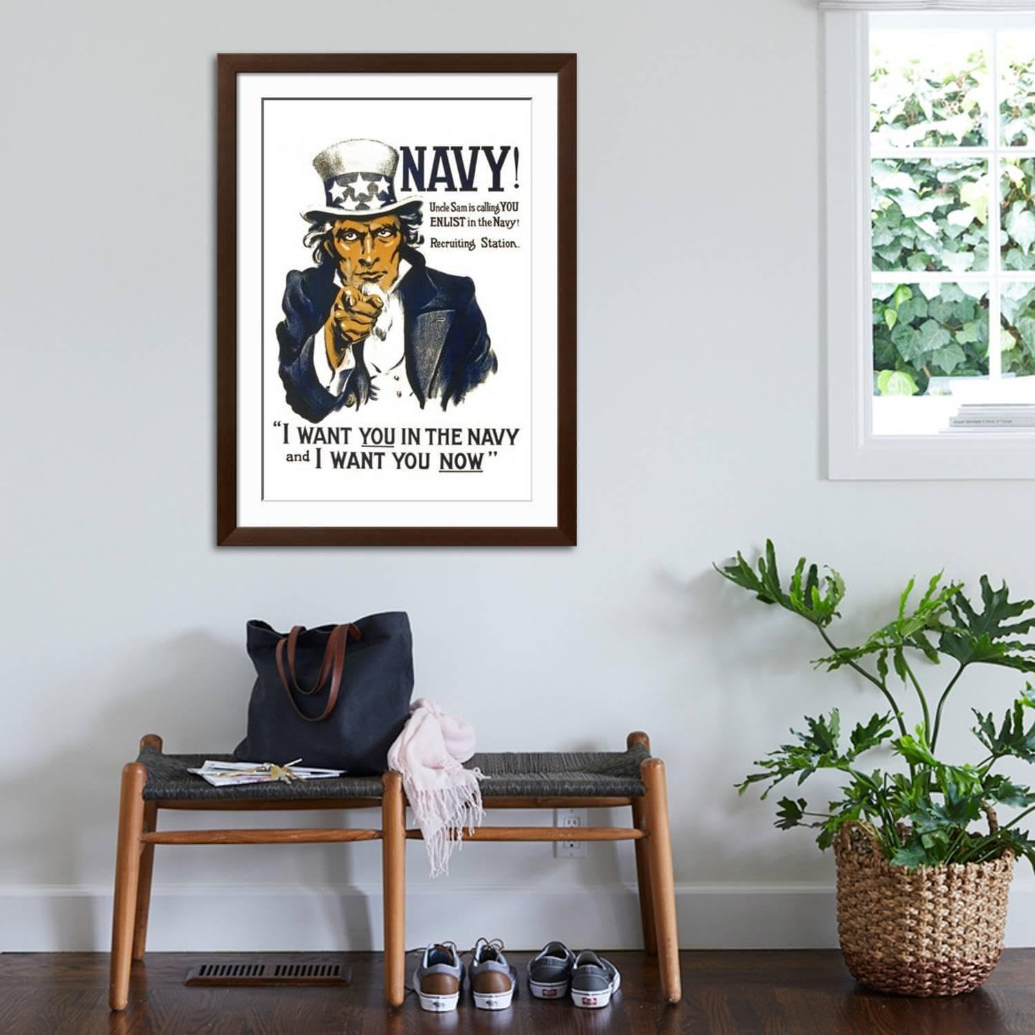 Amazon.com: ART.COM Wall Art Print US Navy Vintage Poster - I Want