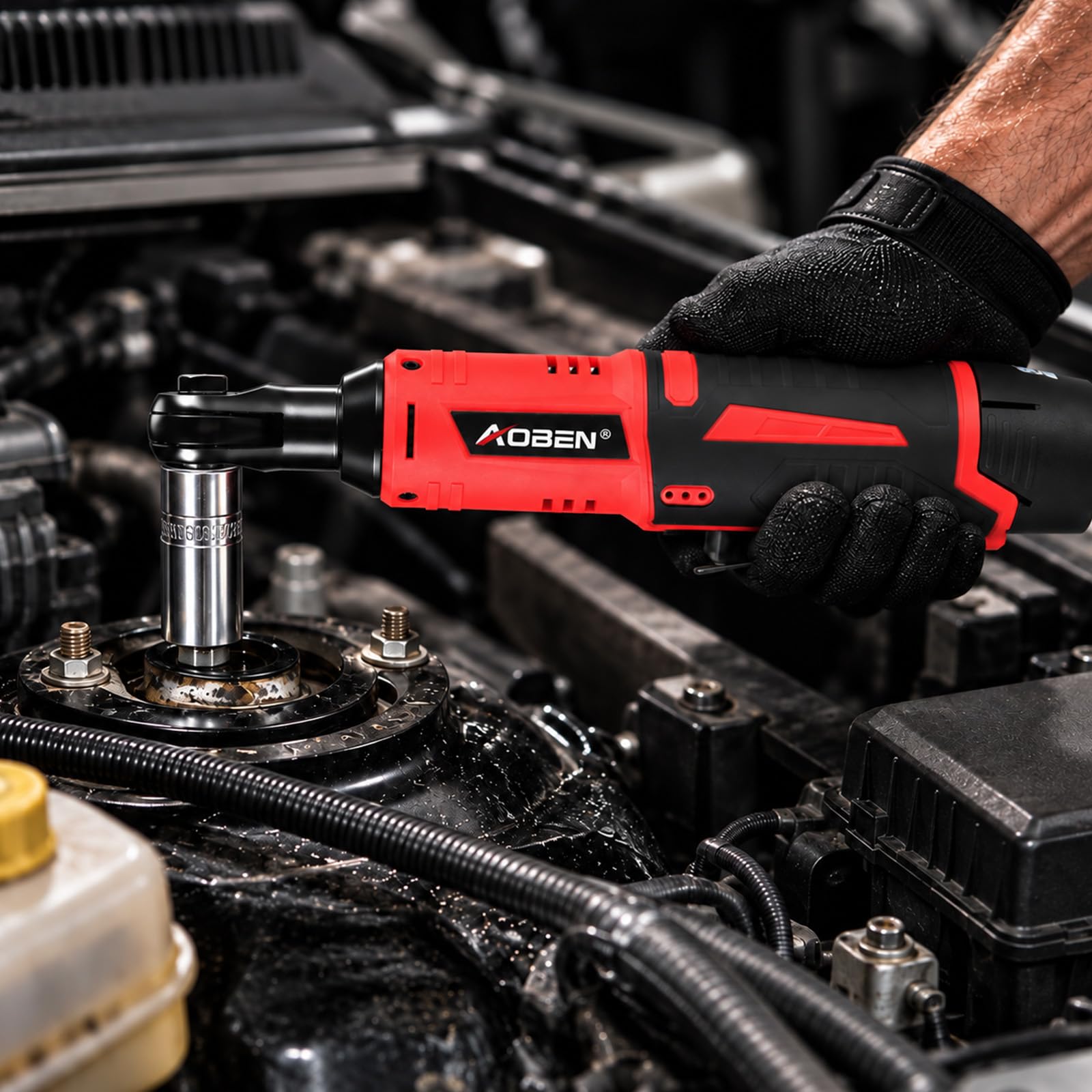 AOBEN Cordless Ratchet Wrench Kit - Auto Repair & DIY -8 AOBEN Cordless Ratchet Wrench Kit - Auto Repair & DIY -8