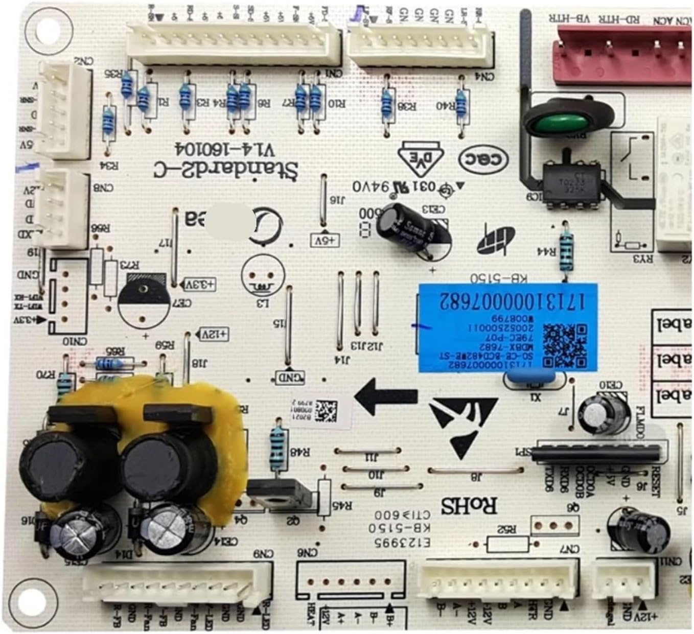 Refrigerator Control Board，Compatible for Midea， BCD-482WTM/WGPM Fridge Motehrboard 17131000007682 Freezer Parts，Refrigerator Accessories