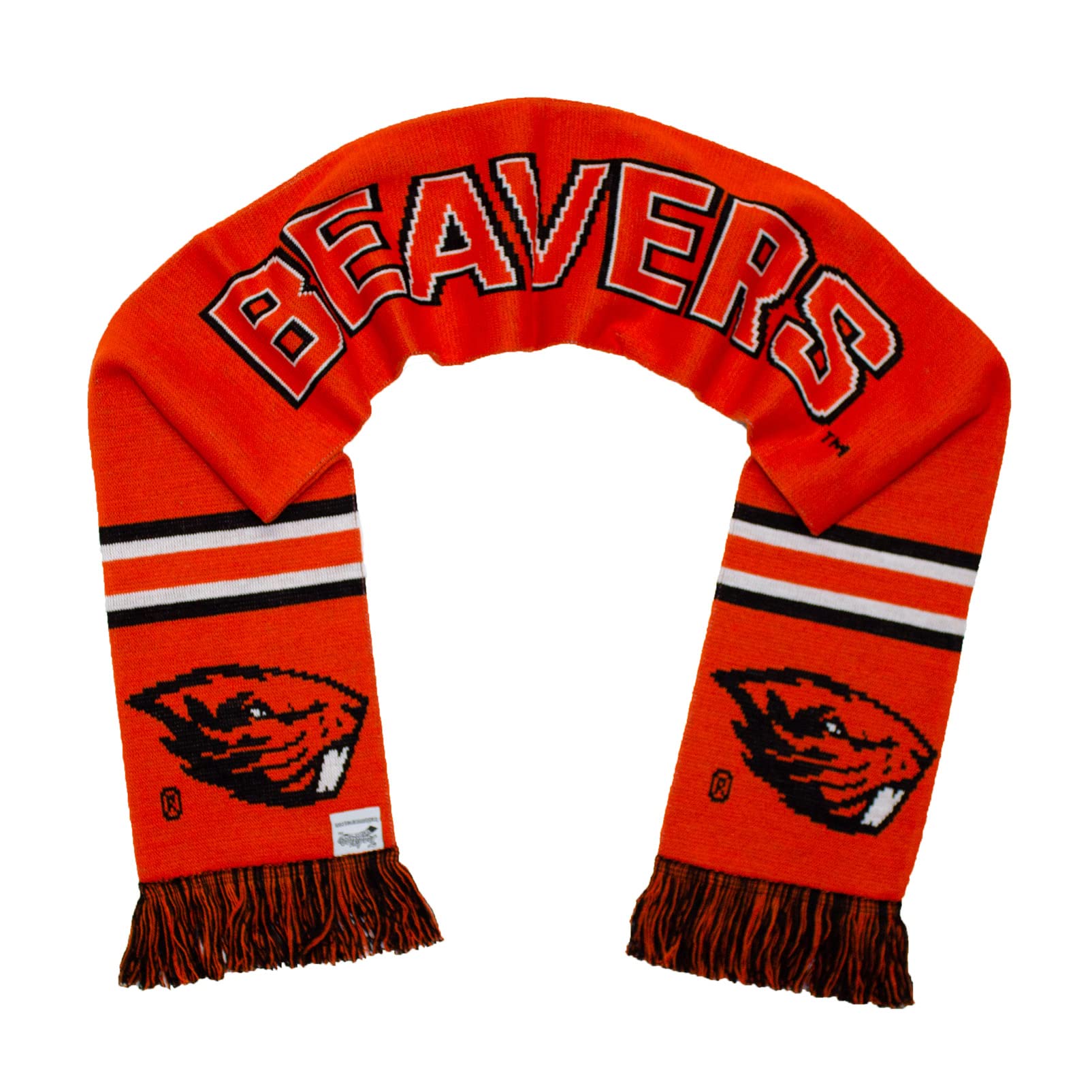 Tradition Scarves Oregon State Beavers Scarf - Alternate Orange Knitted