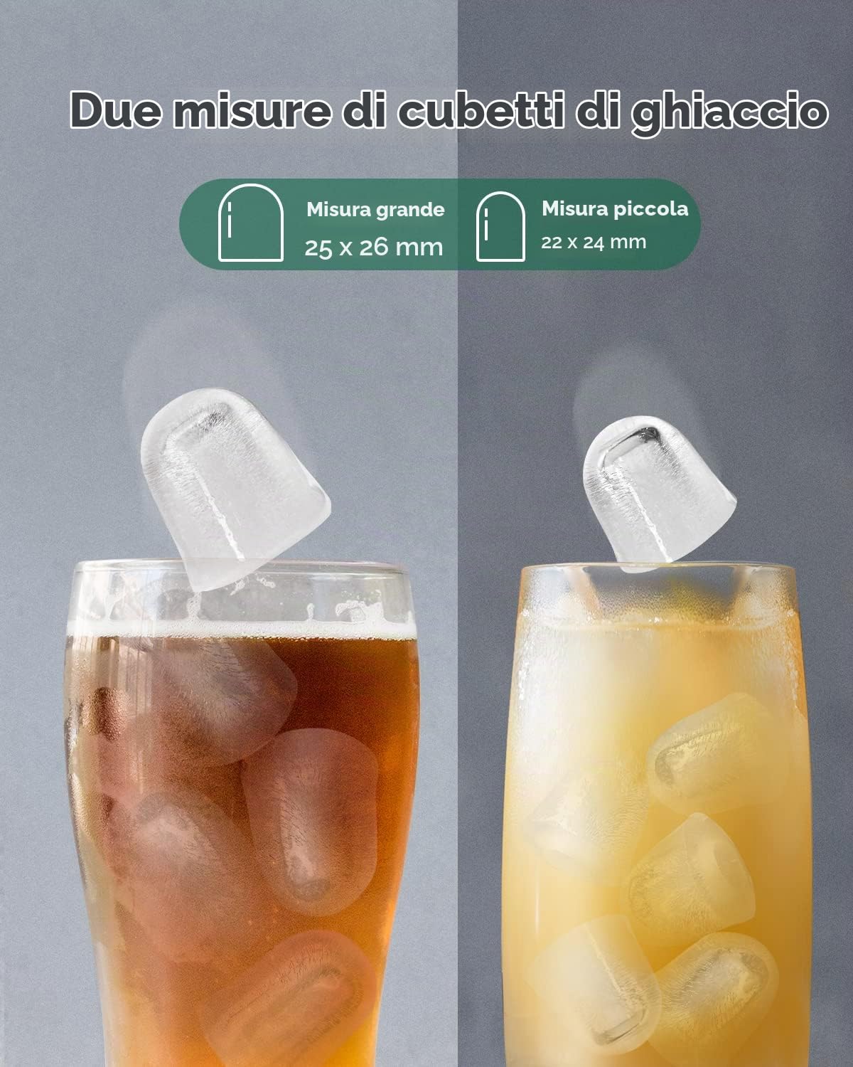 Macchina per cubetti di ghiaccio Silonn, fabbricatore di cubetti di ghiaccio 9 cubetti pronti in 6 minuti, 12 KG in 24 ore, piccola macchina per cubetti di ghiaccio autopulente per cucina, ufficio