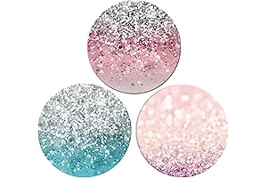 iPhone 7 PopSockets 3 Pack: Sparkling Green and Pink Phone Bracket 360° Rotary Grips
