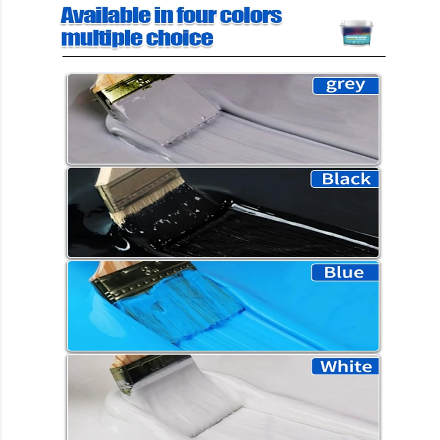 Polyurethane Waterproof Coating,1000g Polyurethane Coating,Basement Foundation Repair,Polyurethane Waterproof Coating Sealant for Concrete Wood Outdoor Roof Walls Garden (1000g,Blue)