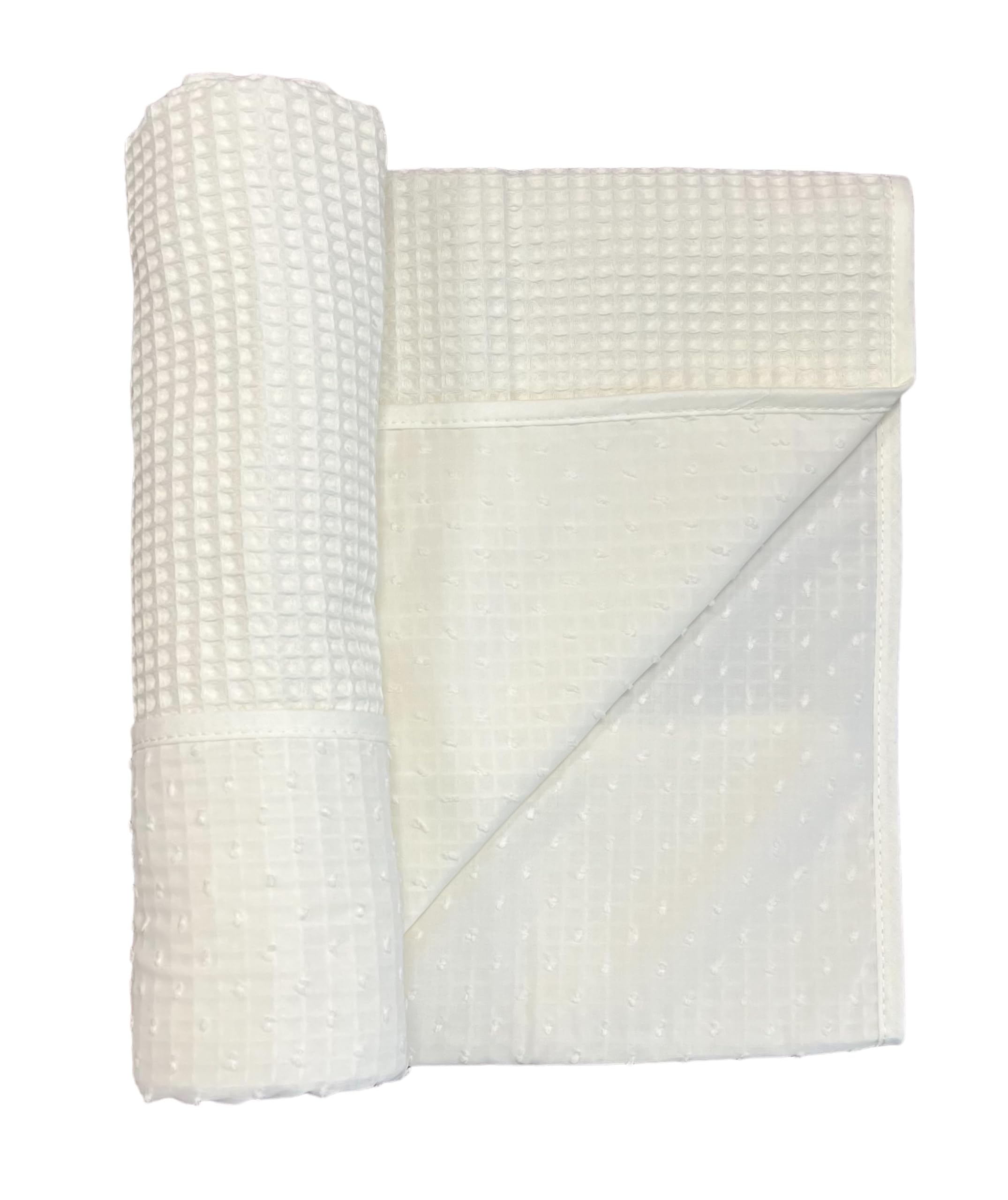 Danielstore Manta Colcha de Verano para Bebe Recien Nacido, Cochecito o capazo. Mantas Infantiles Multiusos Reversible Manta Envolvente para Bebés (Beige)