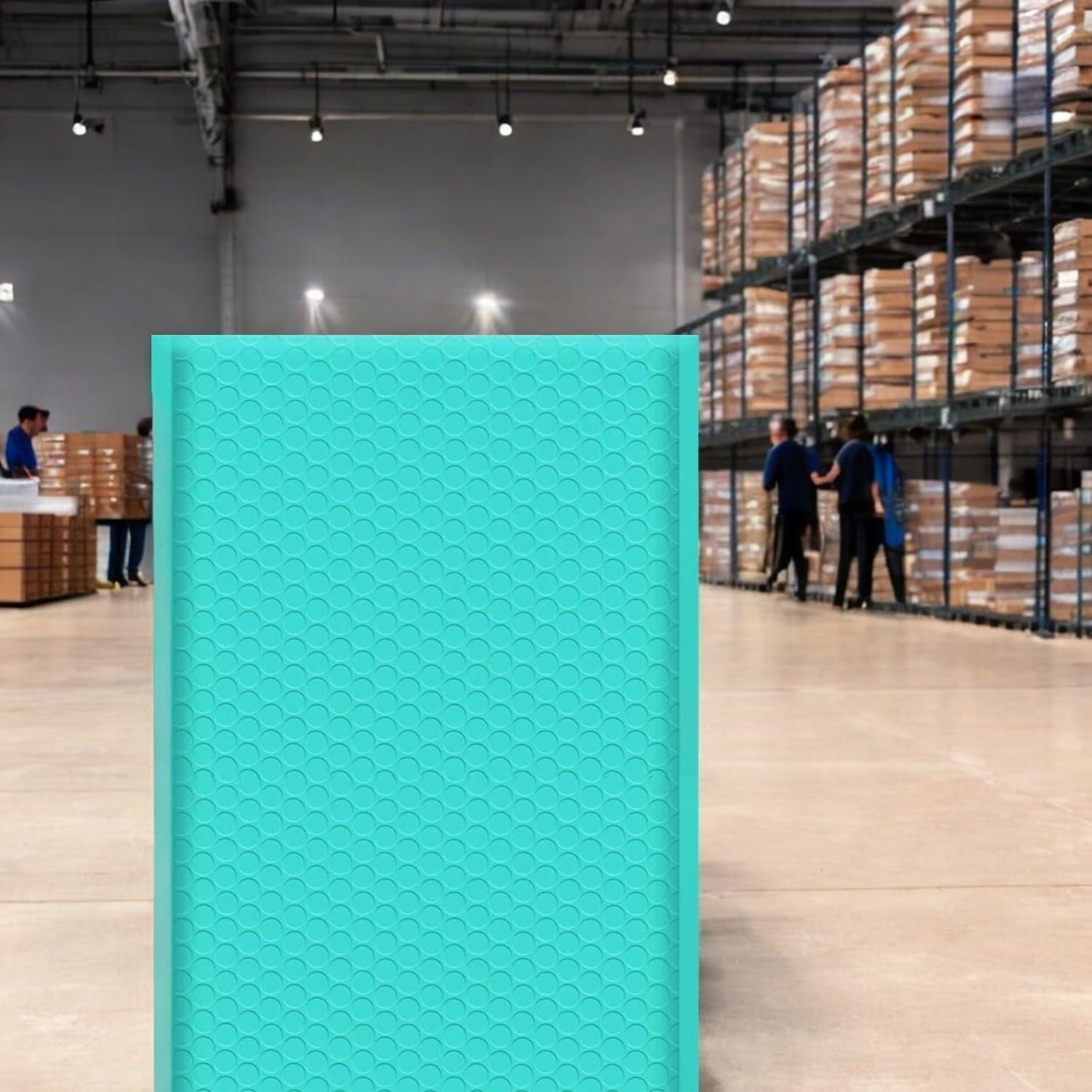 iMBAPrice 10.5x16 Inches Teal Color Polybubble Bag, 100-Pack Large Size #5 Self Seal Poly Bubble Mailers Padded Packing Envelopes (Total 100 Bags)