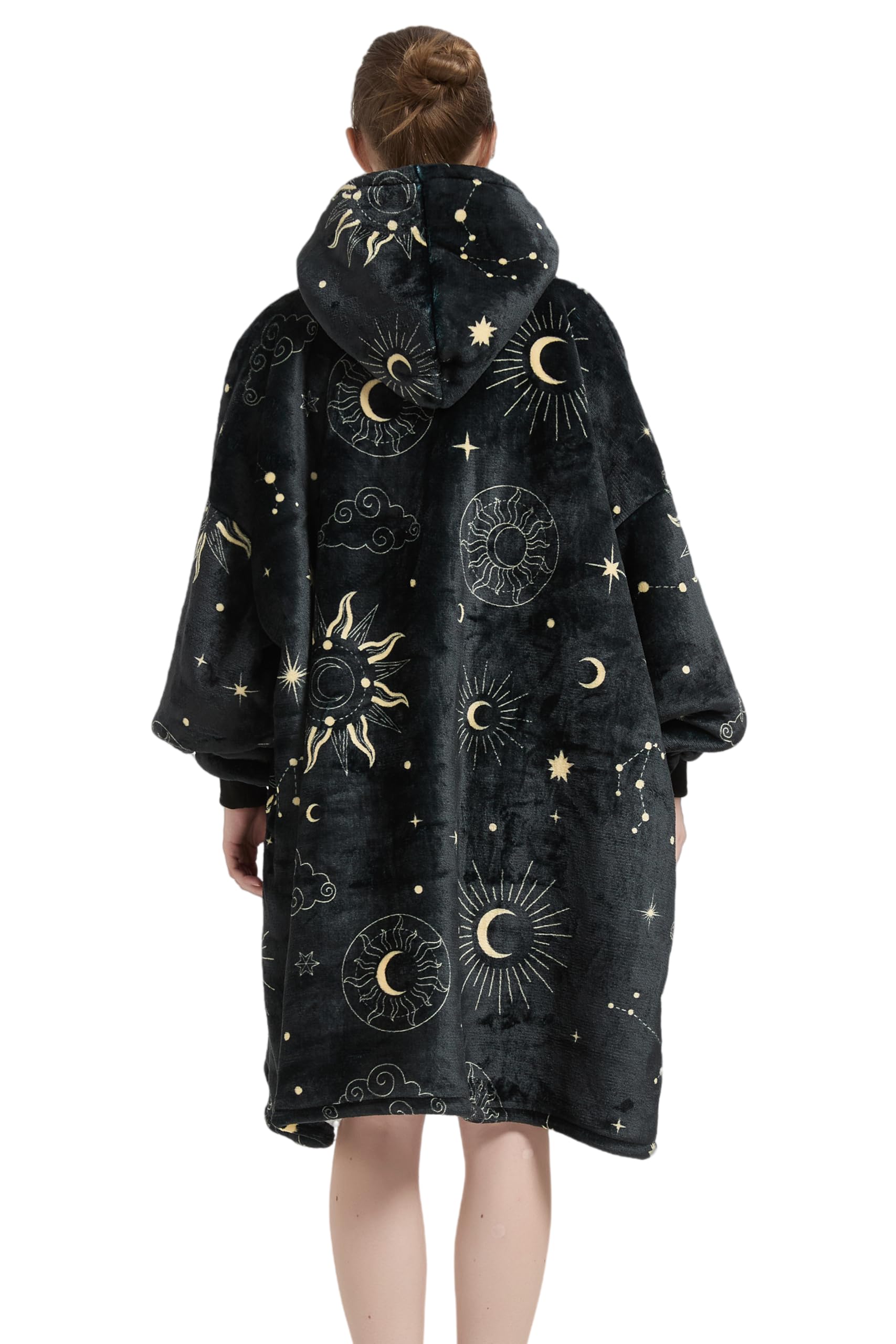 Coperta indossabile Felpa Fodera Sherpa Oversize, Comoda Super Morbida Coperta di Peluche Caldo hoodiedonne Uomini