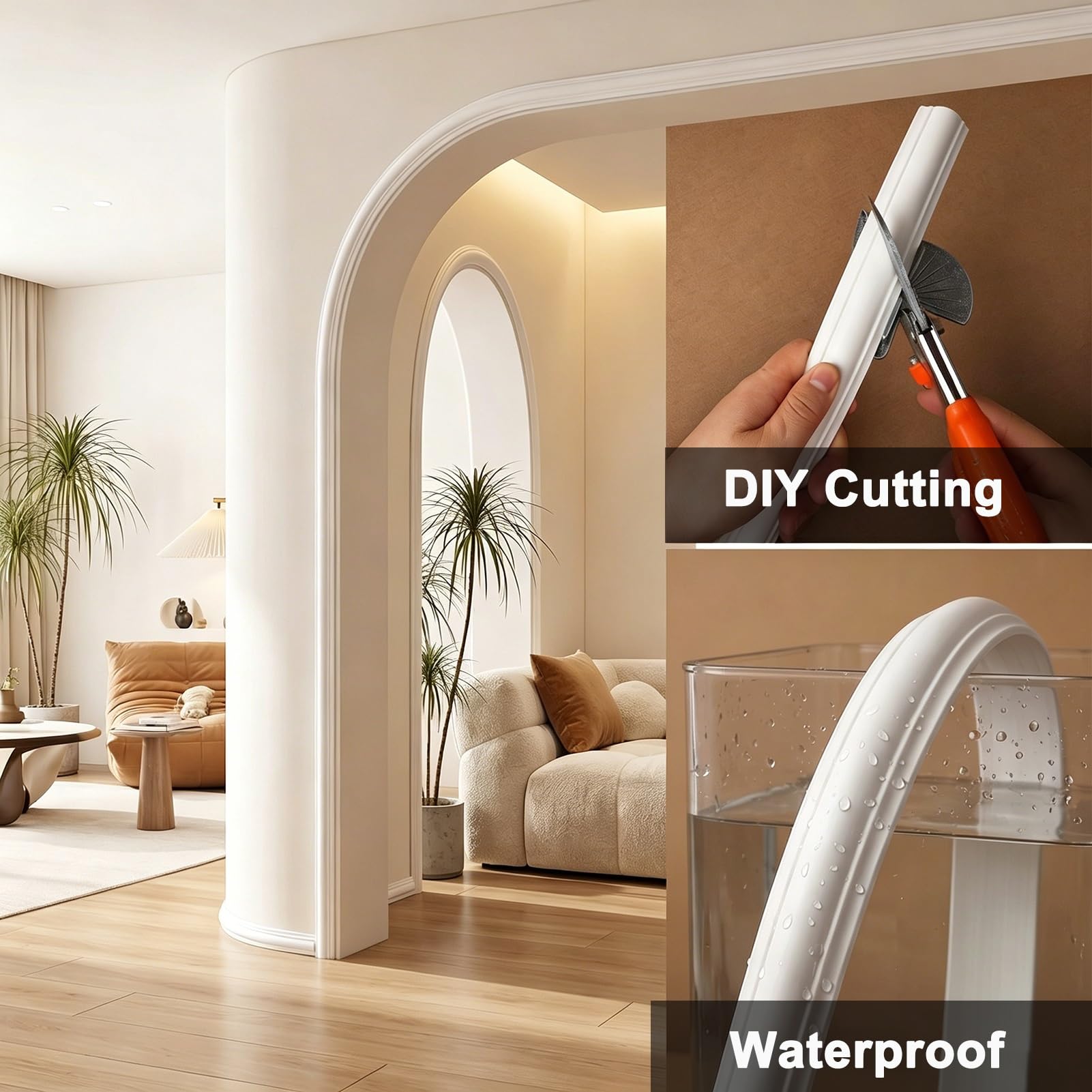 Kit de arco de moldura de pared de PVC