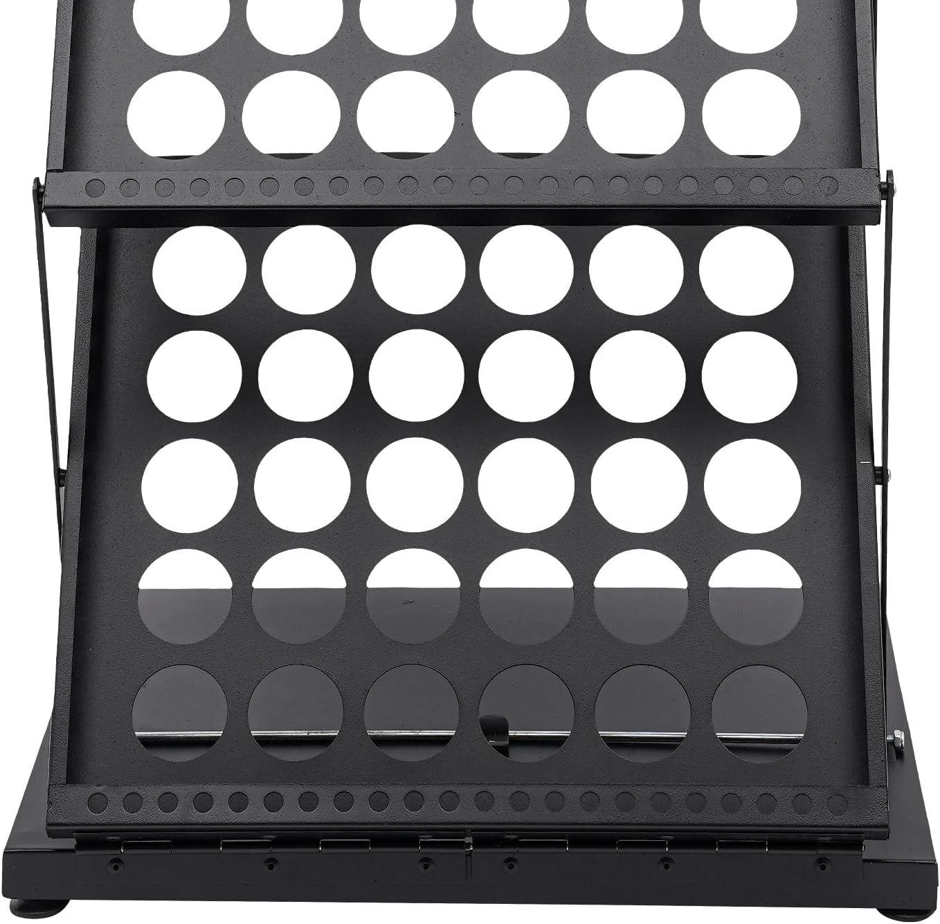 4 Tier Foldable Magazine Rack,Literature Rack Brochure Display Stand,Free-Standing Newspaper Information Organizer Storage Rack Holder for Office Trade Show Exhibitions Retail Store