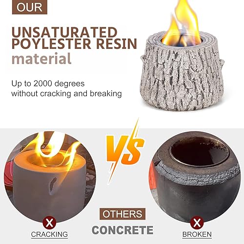 Miniatura 3 de Cuenco para fogata de mesa para interiores mini chimenea con alcohol para frotar  Fogata portátil de etanol  Tazón para fogata de mesa