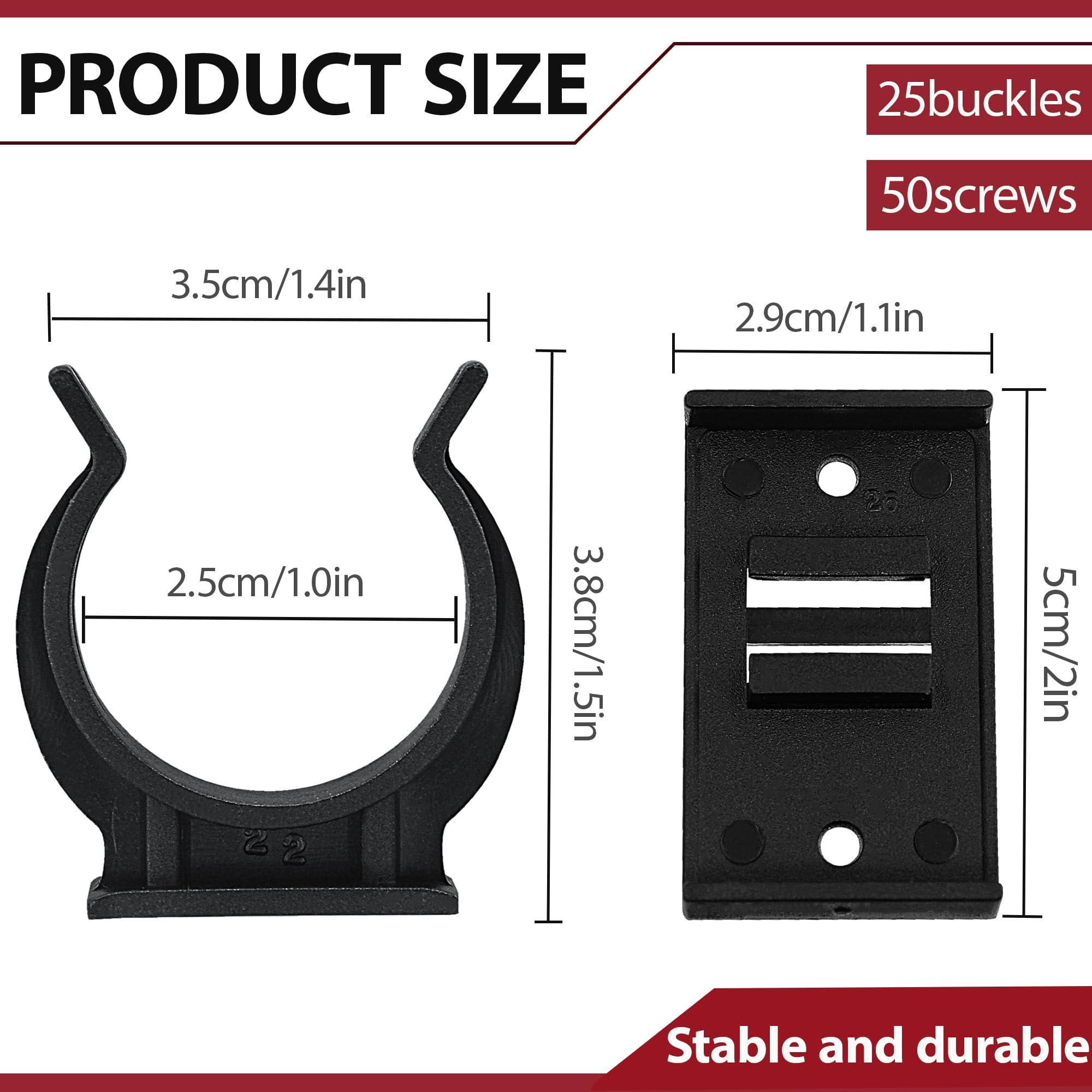 XIYING 25 Pcs Kitchen Plinth Clips, Kickboard Clips, Kitchen-Plinth Leg Clip with 50 Screws for Secure Kickboard Installation - Image 2