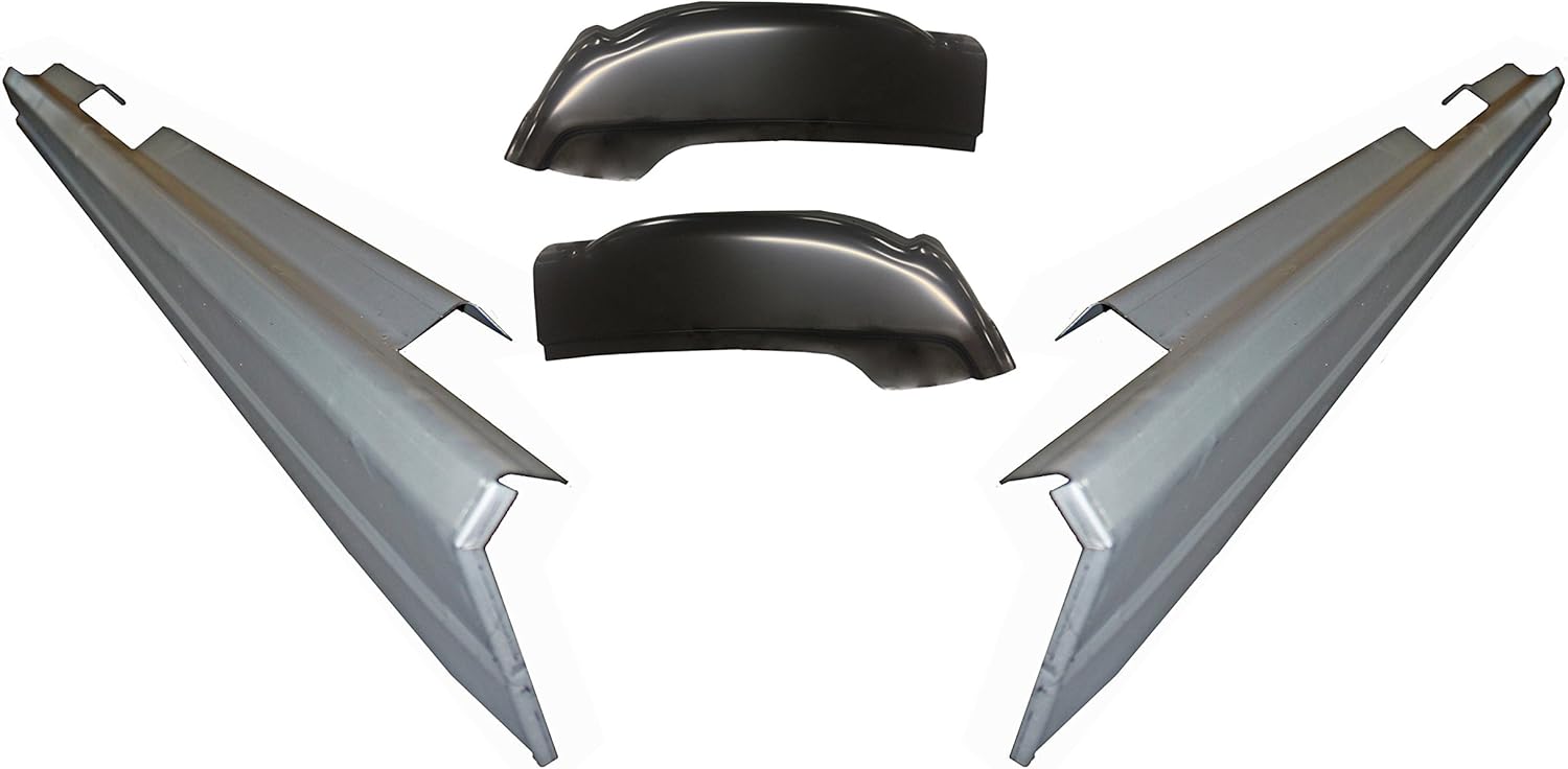 Compatible With Chevy 1999-07 Silverado Sierra 4Dr Crew Cab Rocker Panels And Cab Corners Kit