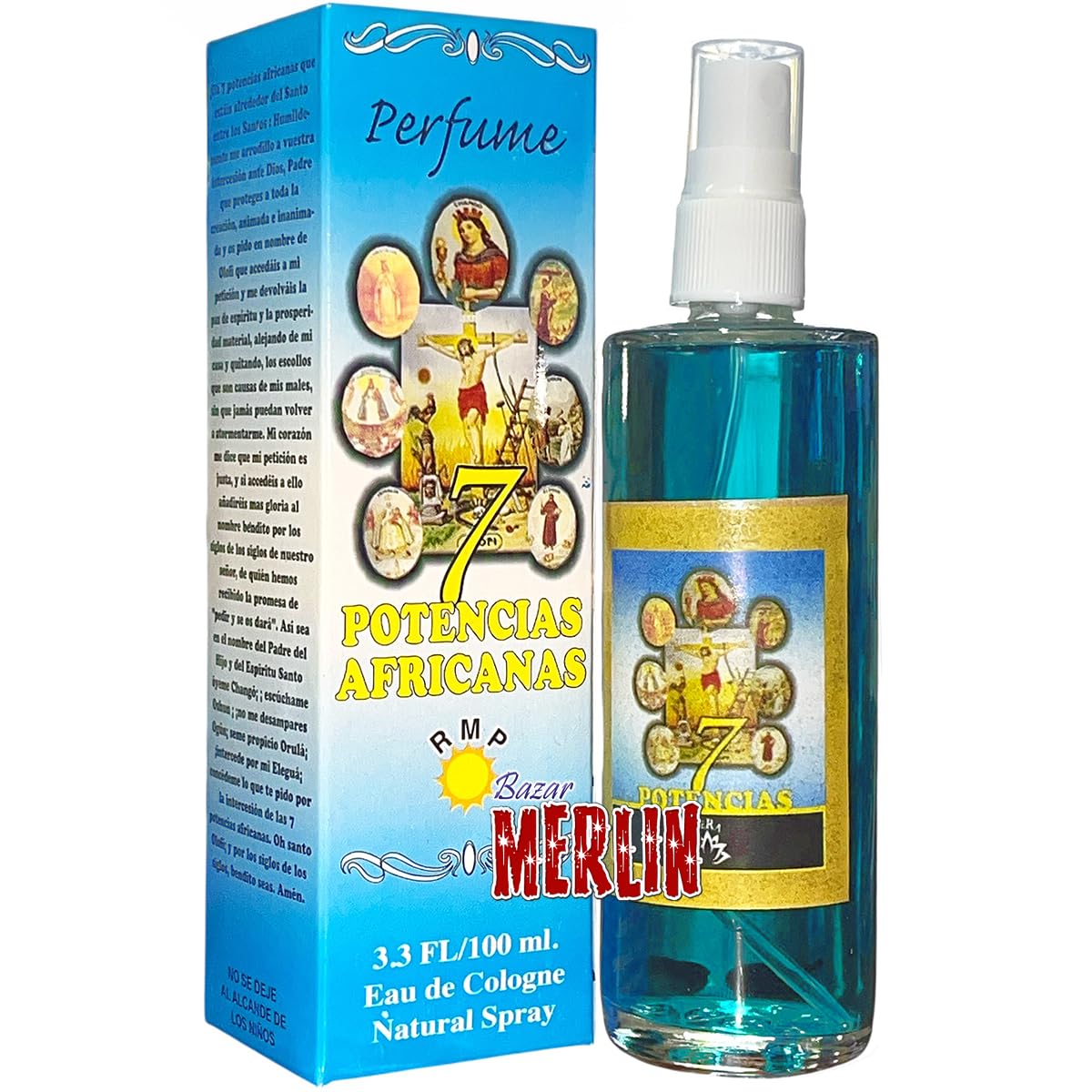 Poderosa Loción Santera 7 Potencias - Powerful 7 Powers Santeria Lotion