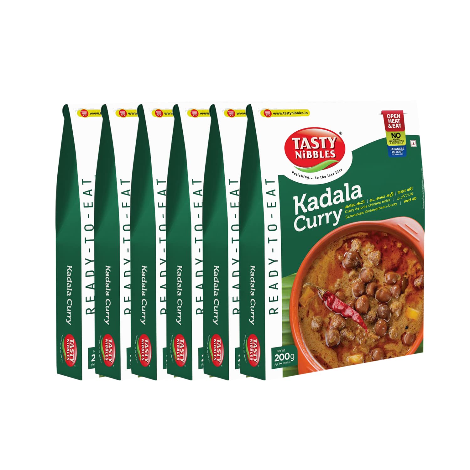 Tasty Nibbles Ready to Eat Kadala Curry 200g [Pack of 6]| Open Heat & Eat | No Added Preservatives & Chemicals | Japanese Retort Technology (B0BTYW7BMK) Amazon Price History, Amazon Price Tracker