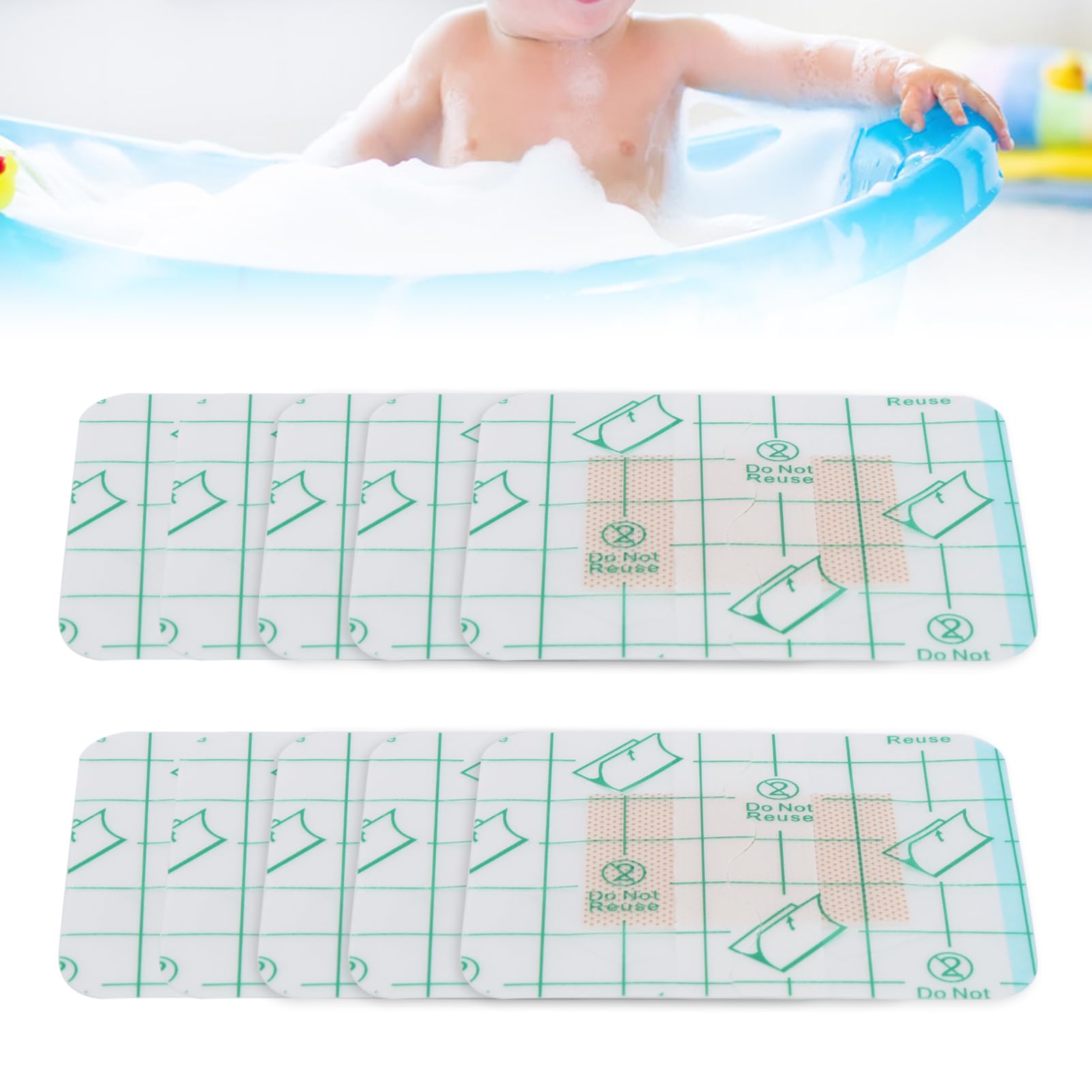 Copri Cordone Ombelicale per Neonato, Copri Ombelico per Vestito Fascia per Ombelico per Neonato Impermeabile per Nuoto e Bagno Patch per Cordone Ombelicale 10 Pezzi Adesivo per