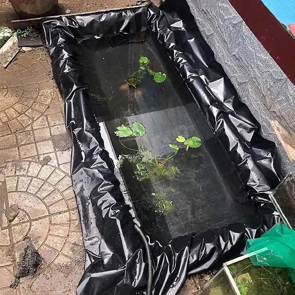 SOYDAN Lámina para Estanque Lona Estanque de HDPE de 20 Mil de Pulgada de Espesor, Fácil Corte y Flexibilidad Pond Liner para Estanques al Aire Libre, Peces o Koi, Fuentes(3.0x4.0m(10x13FT))