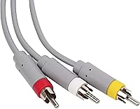 Vista 2 de Beastron Cable Wii AV, cable compuesto AV de 6 pies 3 RCA para Nintendo WiiWii U (alta definición)