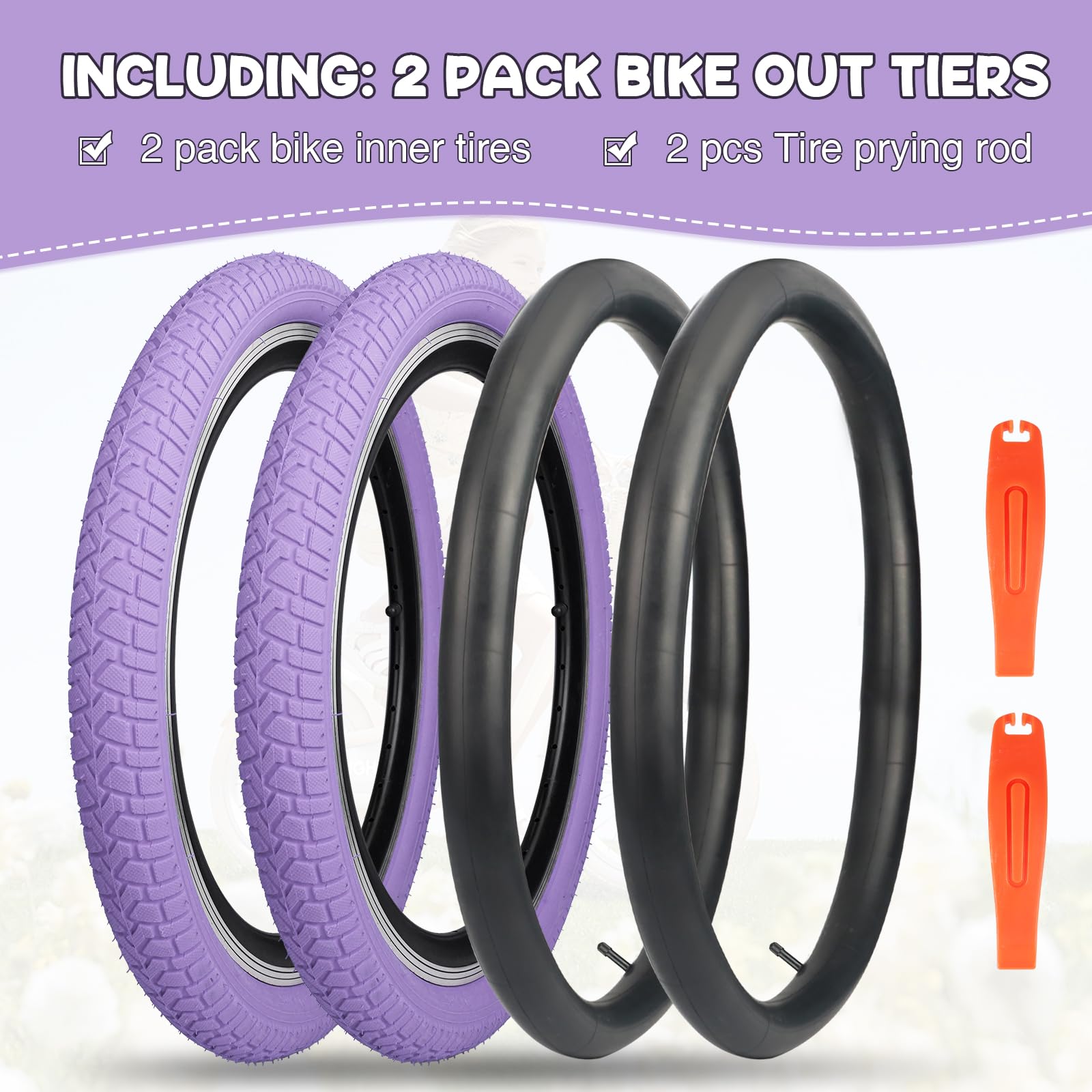 Neumático de Bicicleta 20x2.125 Pulgadas, 30 TPI, para Mountain Bike/Bici Ciudad/BMX