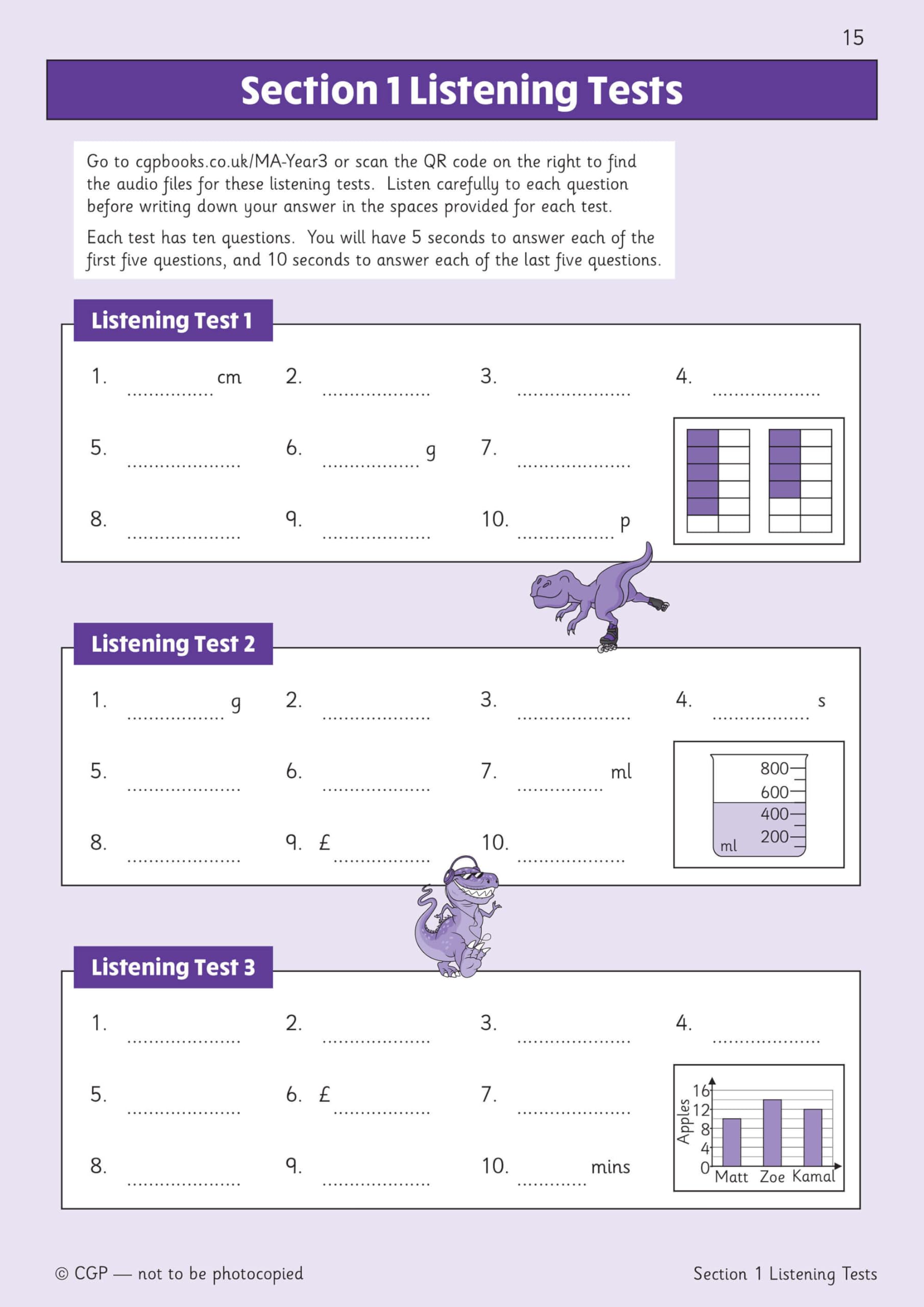 KS2 Maths Year 3 Mental Arithmetic Targeted Question Book (includes Online Answers & Audio Tests)