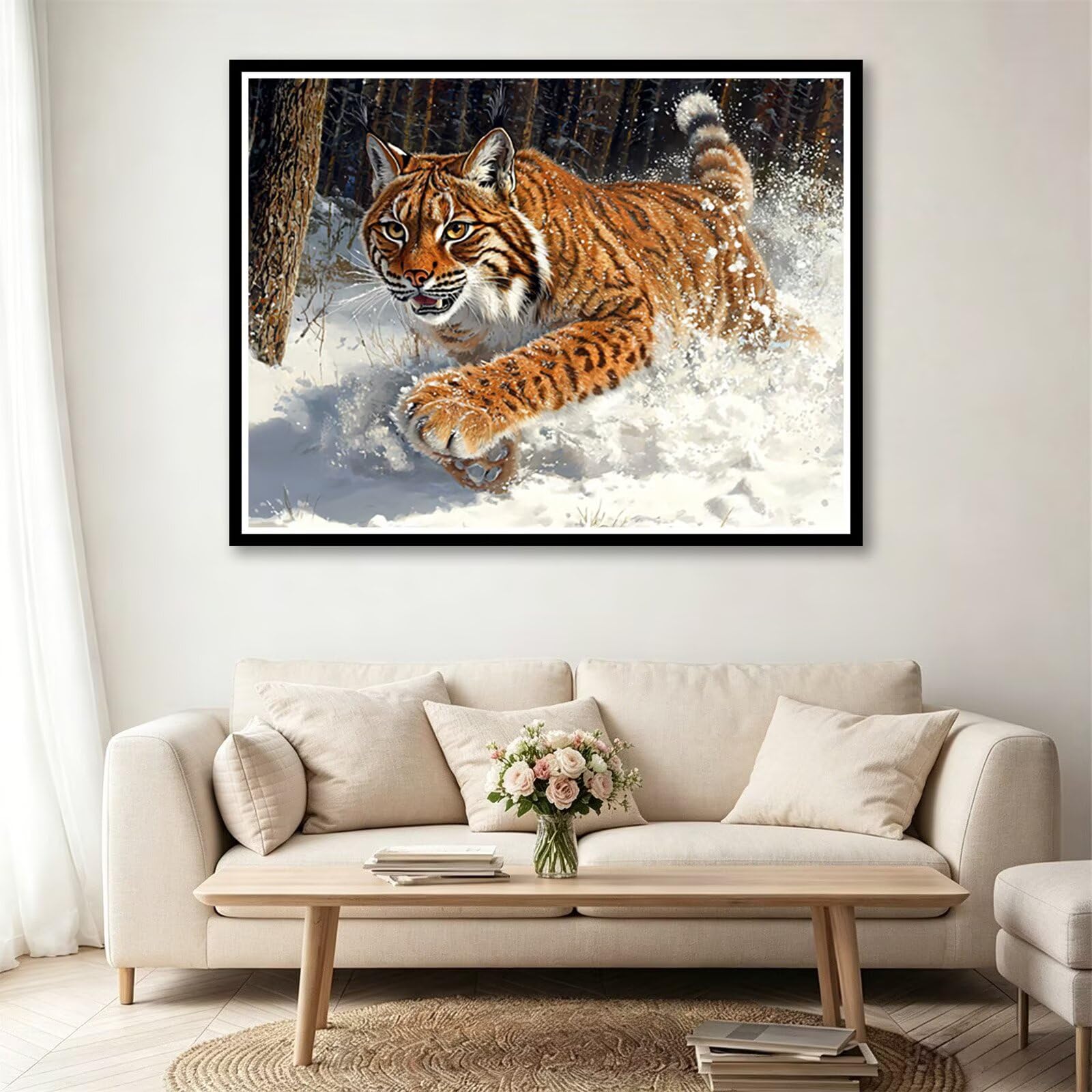 Diamond Painting Tier Bastelset Erwachsene Eckige Steine 80x60 cm T0-1121