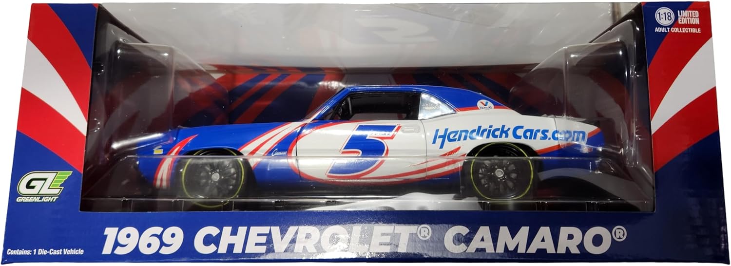 Greenlight GMP-18982 1:18 Scale 1969 Chevy Camaro Kyle Larson Hendrick First Win Tribute Adult Collectible