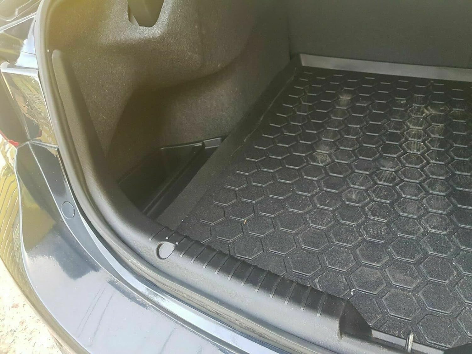 Cargo Liner - Trunk Mat for Mazda 6 (Sedan) 2014-2021 – Weather-Resistant Trunk Mats for Cars with Raised Lip – Non-Slip Car Trunk Mat Rubber – Easy to Install – Laser Pre-Cut Design