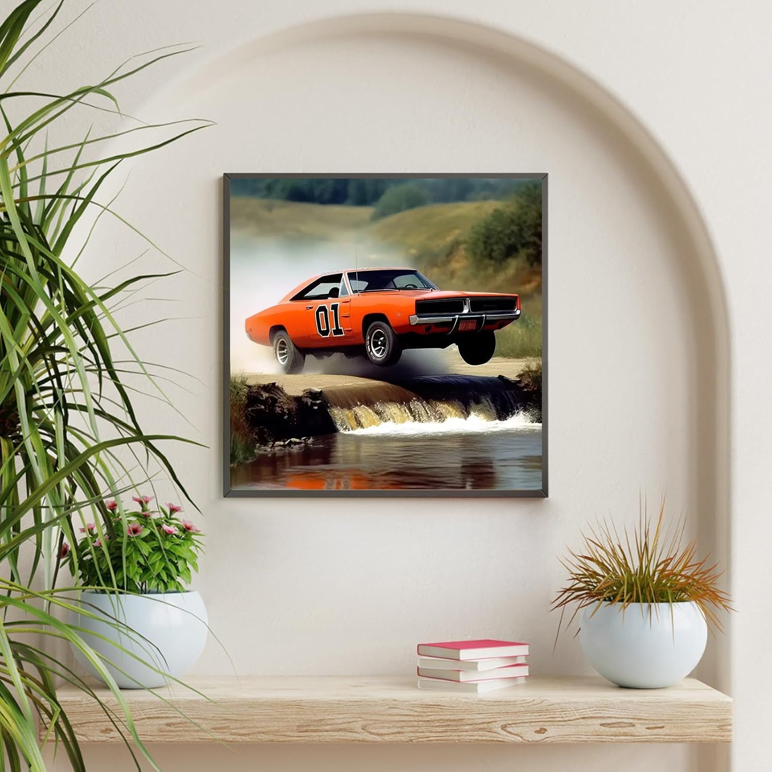 KTHOFCY 5D DIY Car Diamond Painting Kits for Adults,Vintage Racing Car Full Drill Embroidery Cross Stitch Crystal Rhinestone Paintings Pictures Arts Wall Decor Painting Dots Kits 11.8X11.8 inch