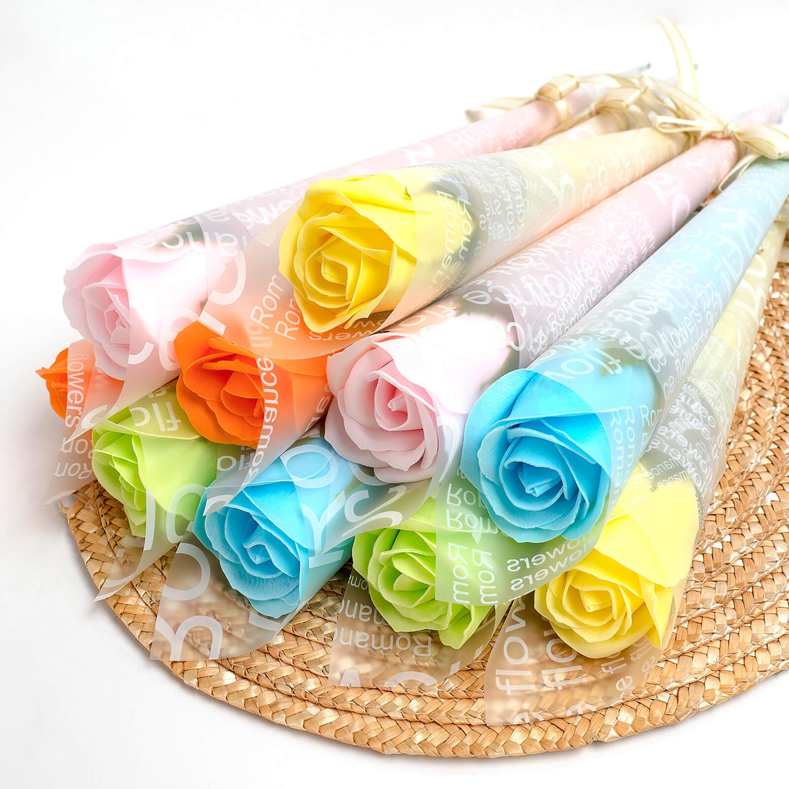 Amazon｜ソープフラワー 1輪 10本入 花 ギフト プレゼント シャボン