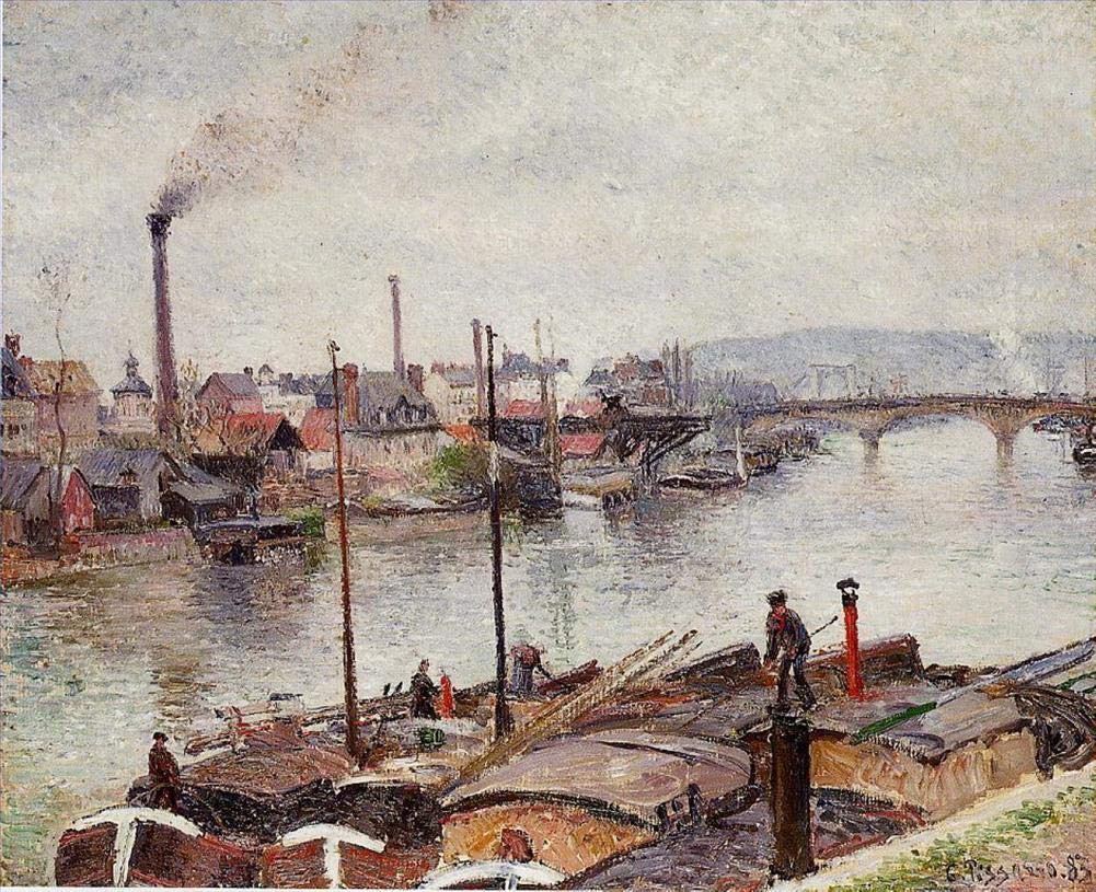 Amazon.co.jp: 15 の有名な絵画 - ルーアン港、フランスの都市