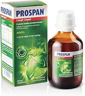 - Prospan/Abrilar Cough Syrup + Mucus with Proprietary English Ivy Leaf Extract EA575 for Adults - Soothes Cough, Mucus Relief, No Added Sugar, Non-Drowsy, Alcohol-Free, Drug-Free - 200mL