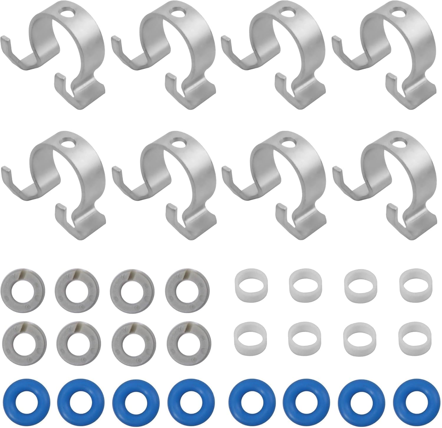 LR037089 8PCS Fuel Injector Repair Seal Kit Compatible With Land Rover 2017-2020 Discovery,2005-2009 LR3,2010-2016 LR4,2010-2022 Range Rover Sport,2018-2020 Range Rover Velar 5.0L V8