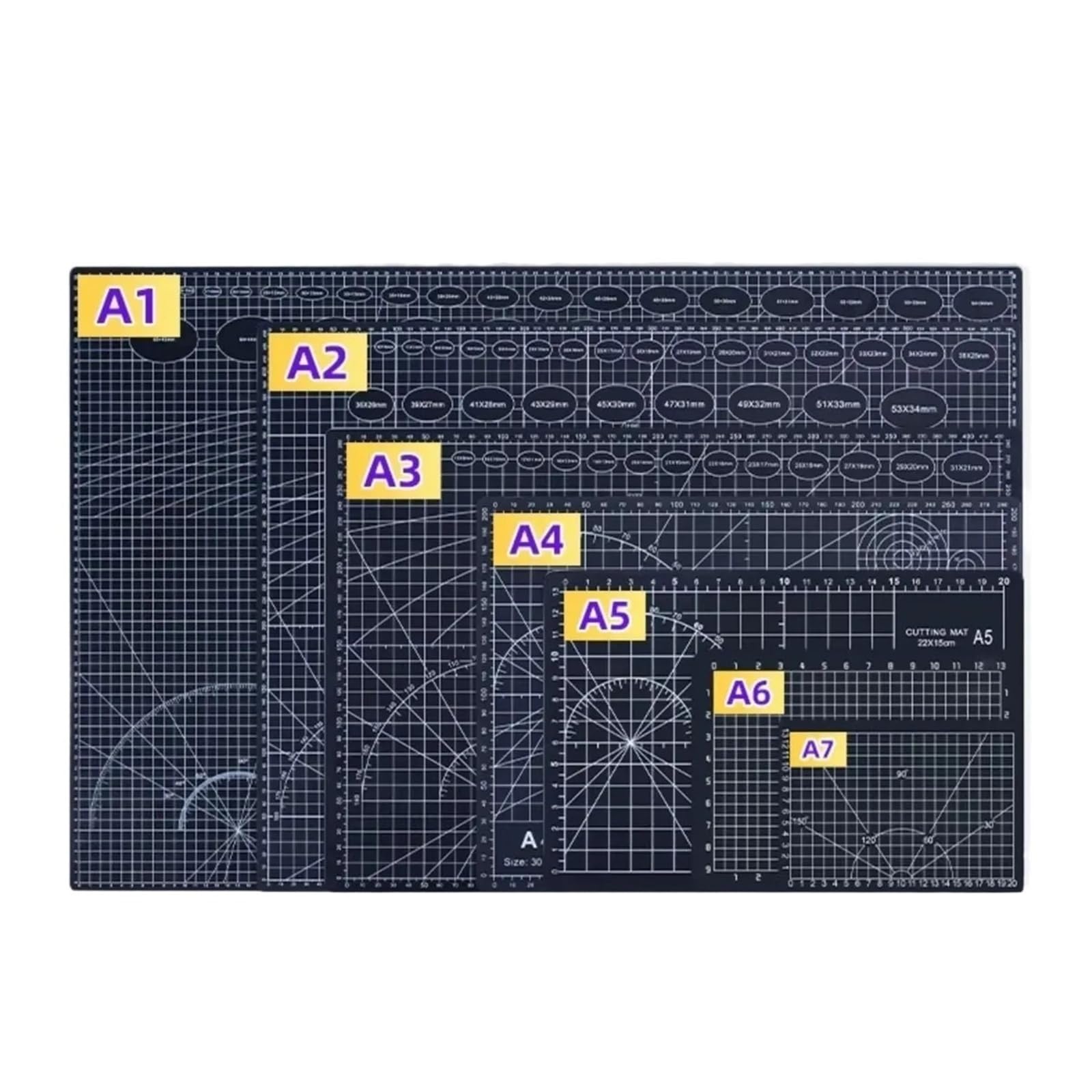 Tappetino da taglio per ufficio Tappetino da taglio multifunzionale A2/A3/A4/A5, autorigenerante, fai te, artigianato, incisione artistica(A2)
