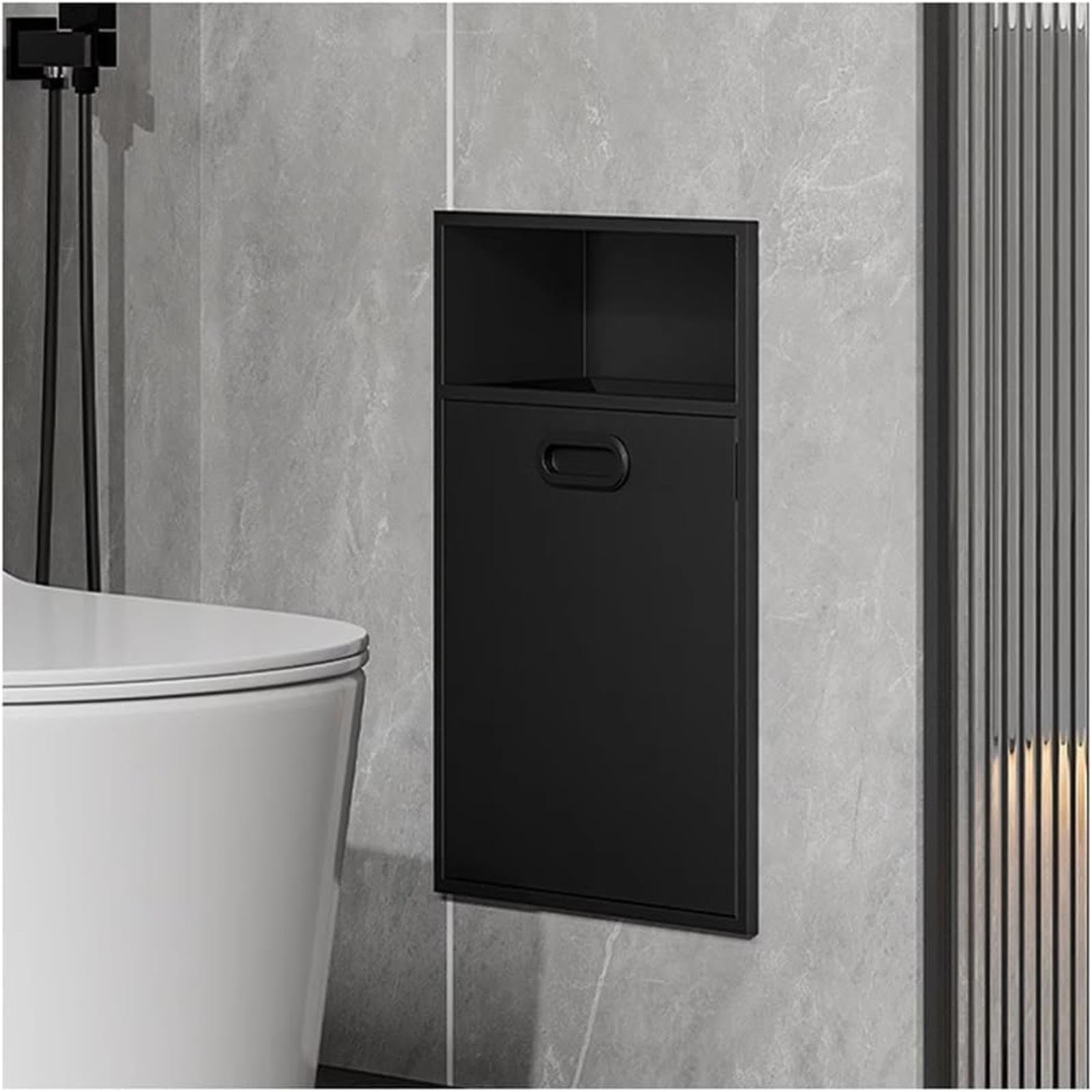 Étagère murale encastrée de douche en acier inoxydable pour rangement gain de place