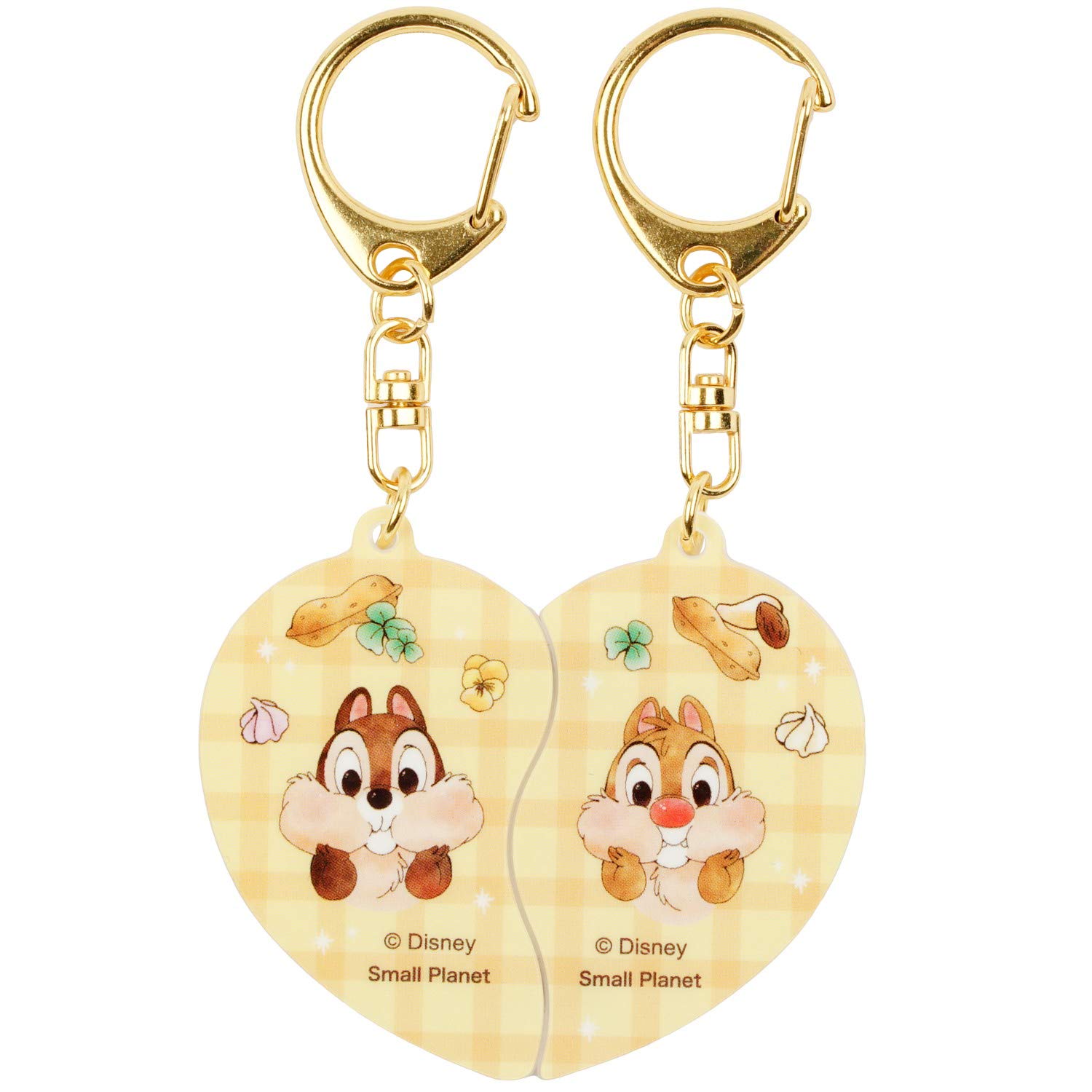 Amazon.co.jp: ディズニー キーホルダー オレンジ チップ&デール ペア