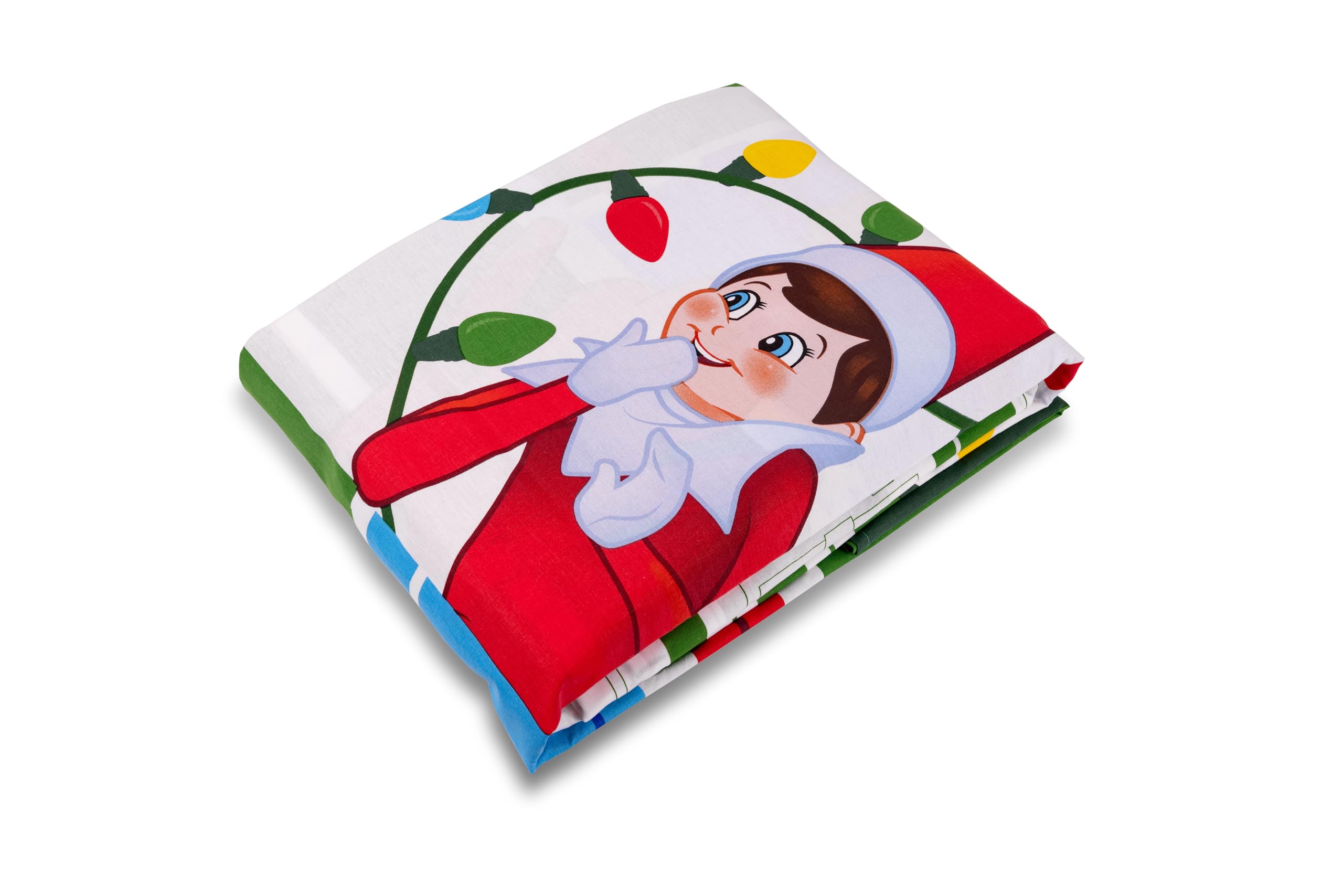 The Elf On The Shelf Single Bed Sheet Set, Single Bed Set, Top Sheet, Fitted Sheet, Pillowcase, 100% Cotton, Christmas - Image 2