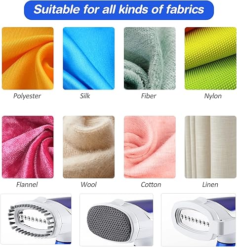 Miniatura 6 de Potente vaporizador de ropa de 1600 W, removedor de arrugas de tela portátil de mano con ajuste de tres velocidades, con tanque de agua de 8.5fl oz