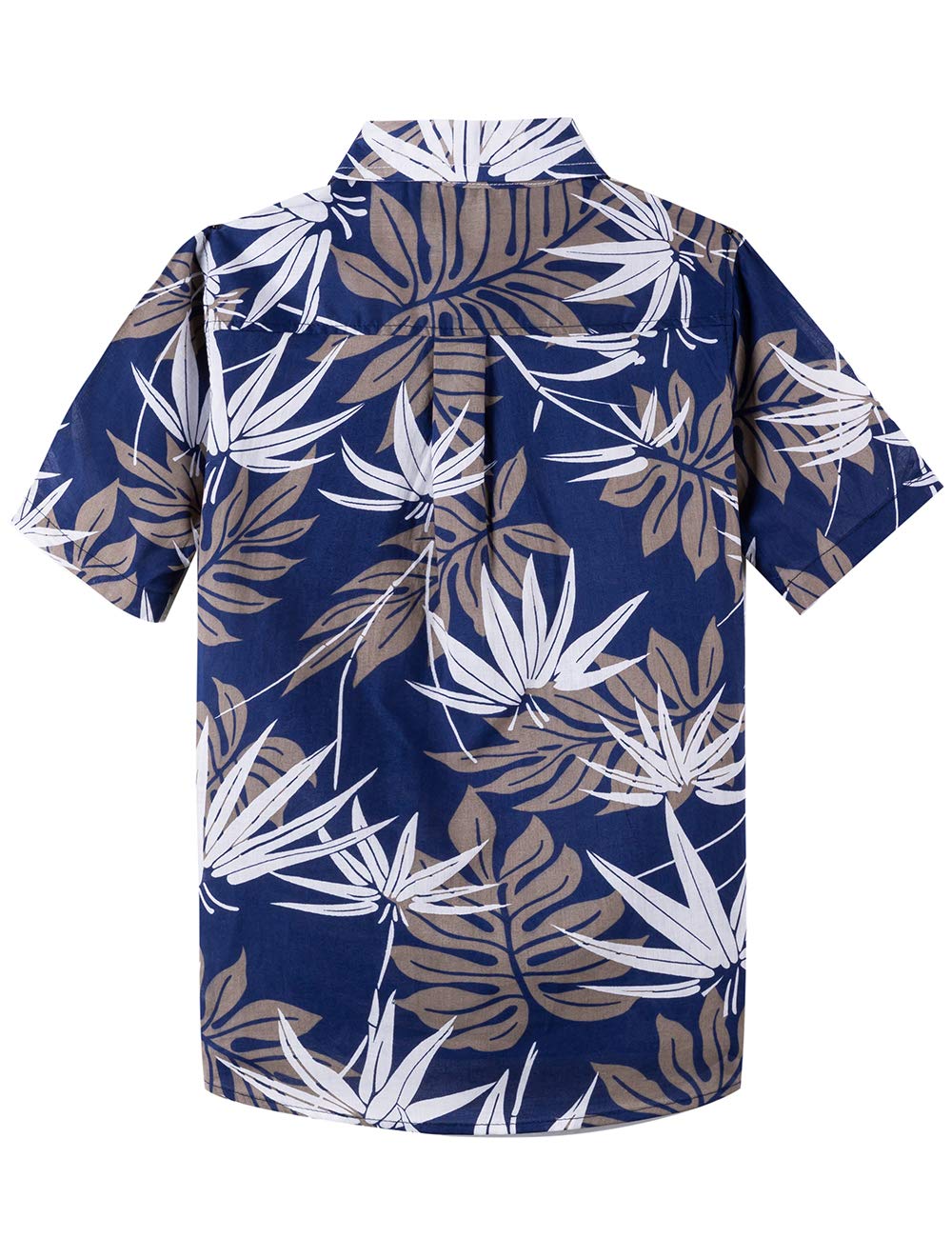 Spring&Gege Camisa hawaiana de manga corta para chico, con estampado de dibujos animados, unisex, tallas 110-170