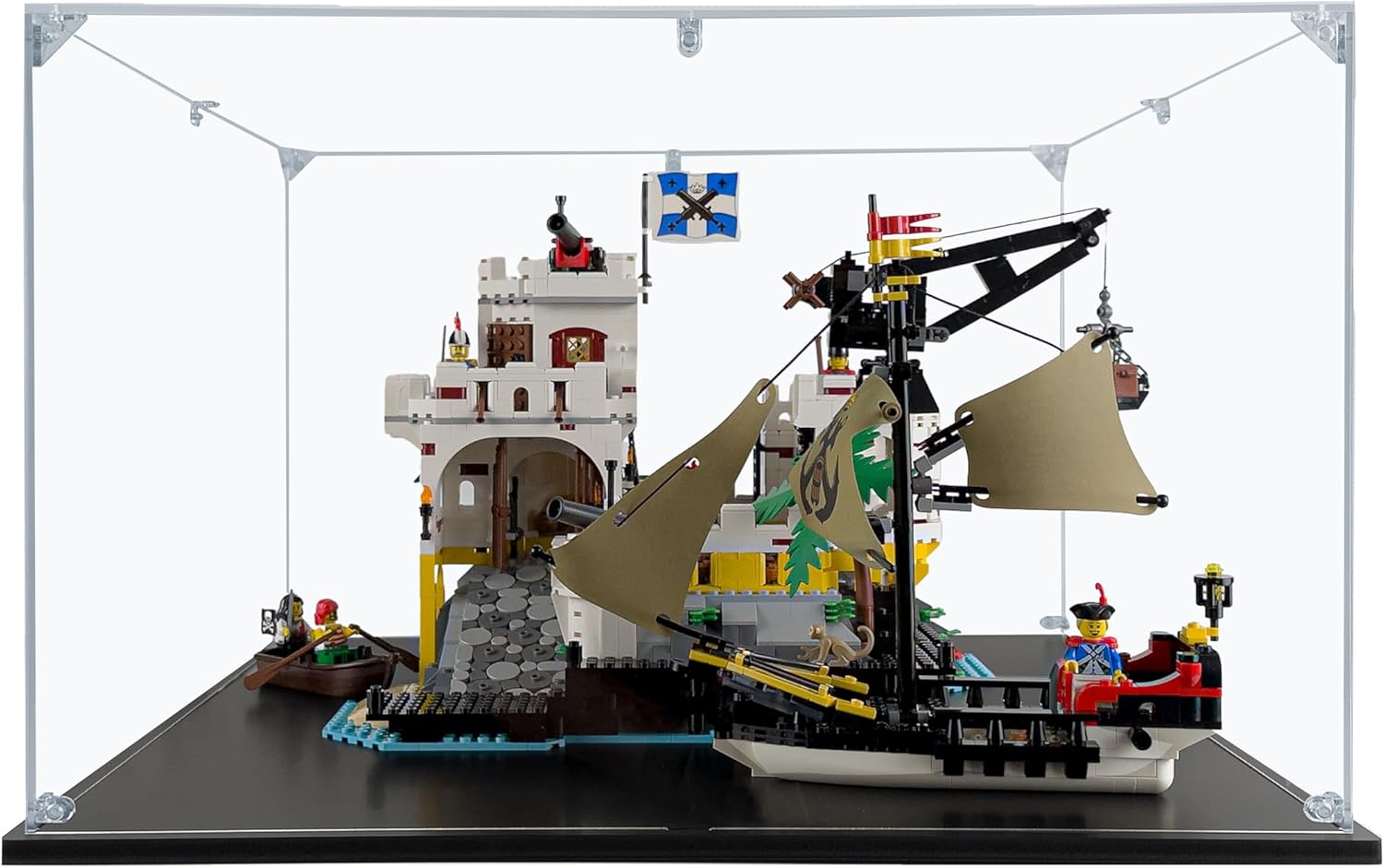 Acrylic Display Case Compatible for Lego Eldorado Fortress #10320, Dustproof Display Case (Case Only) (Lego Sets are NOT Included)