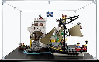 SONGLECTION Acrylic Display Case Compatible for Lego Eldorado Fortress #10320, Dustproof Display Case (Case Only) (Lego Sets are NOT Included)