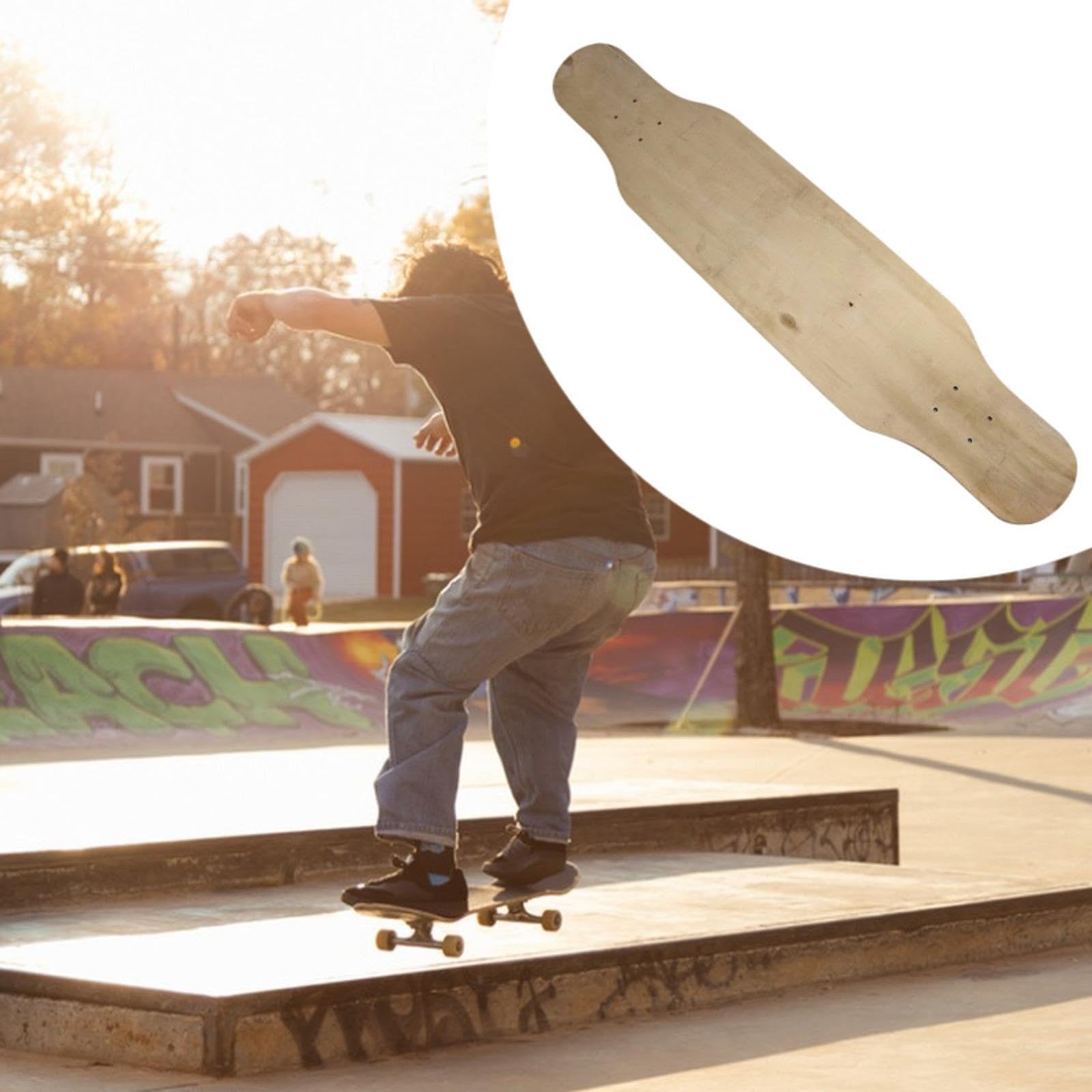 kowaku Planche de Skateboard Vierge à Peindre Soi-même, Idéale pour Développer Sa Créativité et Ses Artistiques (Enfants, Adultes, Garçons et Filles)
