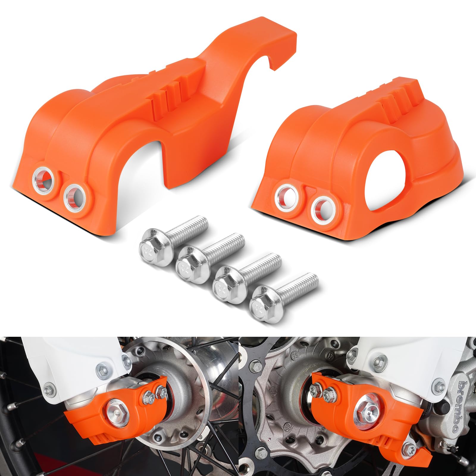 Protector naranja de horquilla NICECNC para enduro KTM 8