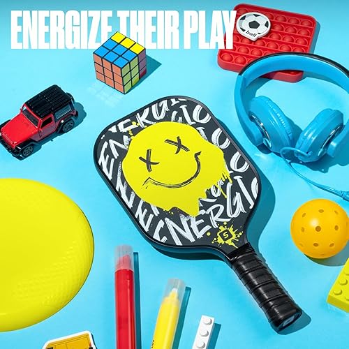 Miniatura 6 de Sportbit Kids Pickleball Paddles Set of 1 or 2 - Child Size Pickleball Paddle for Kids Small and Lightweight - Carbon Fiber Youth Pickleball Paddle