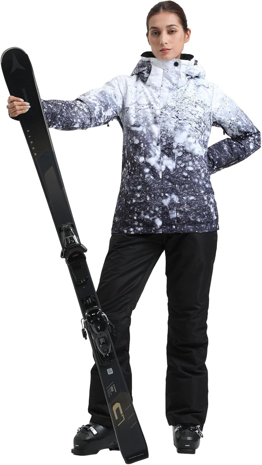 IMPHUT Women's Ski Jackets and Pants Snowboarding Snowsuit Coat Warm Hooded Waterproof Windproof Insulated - Image 3