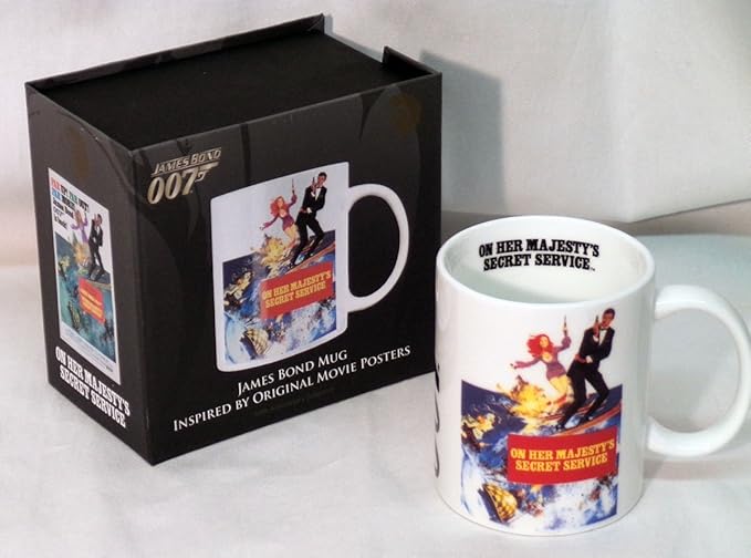 Amazon 007 James Bond Boxed Mug 007 ジェームズ ボンド 箱入りマグカップ On Her Majesty S Secret Service 女王陛下の007 ジョージ レーゼンビー アニメ 萌えグッズ 通販